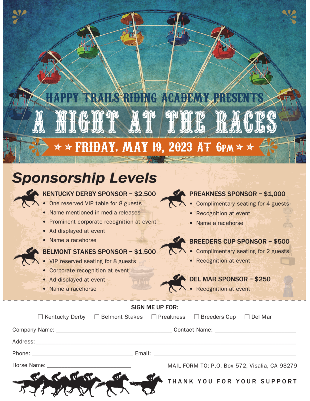 Night at the Races – Happy Trails Riding Academy